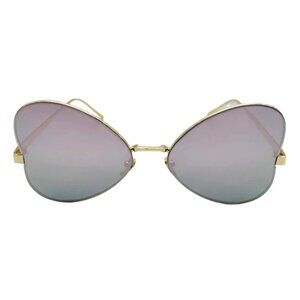 7023 | Pink Mirror Butterfly Sunglasses